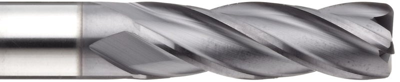 YG -1 EM819 Carbide Corner Radius End Mill, Long Reach, Metric, TIALN Multilayer Finish, 30 Deg Helix, 4 Flutes, 70mm Overall Length, 8mm Cutting Diameter, 8mm Shank Diameter, 0.3mm Corner Radius - Image 2